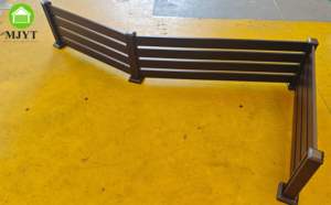 Cercas de aluminio personalizadas y modernas para piscinas, cercas de jardín con iluminación, cercas de delimitación DIY. - Product Image 2