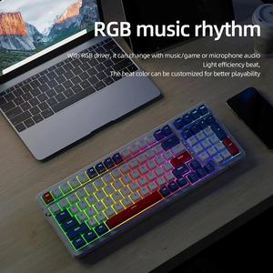 Attack Shark K98 OEM Mechanical Gaming Keyboard RGB Backlit 100 Keys <b>Wireless</b> Triple Mode Multimedia Anti-Ghosting Mechanical Ke - Product Image 6
