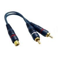 Neues Großhandels-Audioverteilerkabel für Damen- und Herrengeräte, Konverter für Lautsprecher, Goldkabel
