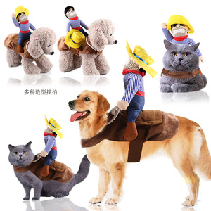 Disfraz de Papá Noel para Perros y Gatos, Ropa Divertida de Halloween, Abrigos y Chaquetas de Tela, Ropa de Transformación - Product Image 4
