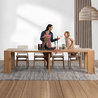 Coco Slim Esstisch, Ausziehbares Eschenholz-Design von Konsole zu Esstisch für Häuser, die sowohl Schönheit als auch Flexibilität benötigen