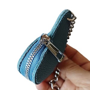 Monedero de Cuero PU Estilo Coreano con Cierre, Unisex, para Uso Diario, Mini Bolsa Colgante con Forma de Corazón, Porta Tarjetas y Llaves - Product Image 5