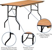 Tables à manger pliables, bois, béton, modernes, hôtel, banquet, mariage, restaurant, ensemble table pliante
