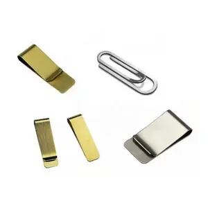 Custom Logo Stainless Steel Metal Money Spring Clip Cash Clamp Holder