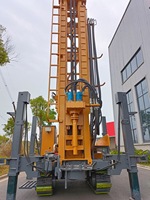 Foreuse rotative diesel YOULI pour puits d'eau, profondeur 350 m, sur chenilles en acier, avec diamètre de forage 76-89 mm, moteur central