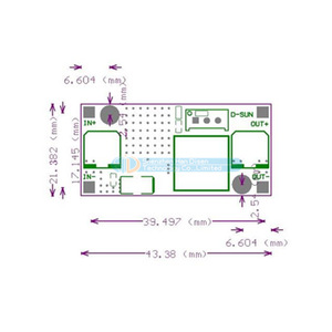 DSN6009 DC-DC Điều Chỉnh Điều Chỉnh Tăng Mô-đun Không Bị Cô Lập 4A Đầu Ra Chuyển Đổi 5V/12V/24V XL6009 power Module - Product Image 4