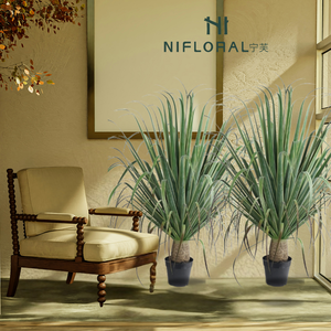 Nifloral cây cao 39 inch tự nhiên cây cỏ uốn cong trong chậu phong cảnh cây nhựa trang trí thời trang nhà mới nhất phong cách cây - Product Image 2