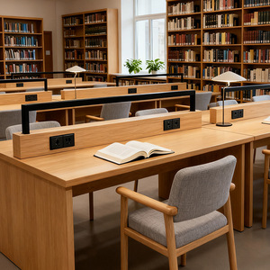 Lampada in Legno Massello per Studenti Universitari, Biblioteca, Sala Studio, Esami di Ammissione, Libreria, Istituto di Formazione - Product Image 4