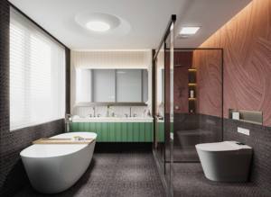 Nouvelle armoire de salle de bain en acier moderne, stable structurellement, de luxe, pour le rangement - Product Image 4