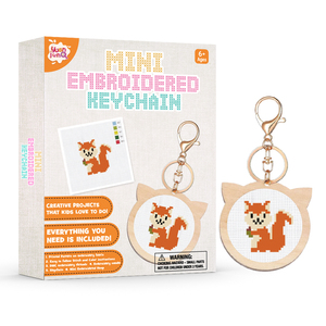 Diy Keychain <b>for</b> Kids Cross Stitch Animal Patterns Needlepoint Starter <b>Kits</b> Craft Supplies <b>for</b> <b>Beginners</b> Children Adults - Product Image 1