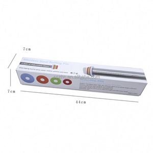 Rolling Pin and Silicone Baking Pastry Mat Set Rolling Pins with Adjustable <b>Thickness</b> <b>Rings</b> Stainless Steel Dough Roller - Product Image 3