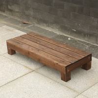 Support à fleurs à plusieurs niveaux en bois massif pour extérieur, étagère de rangement pour bonsaïs, présentoir à plantes en bois, plancher de jardin