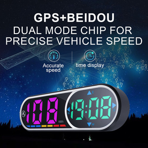 Bảng điều khiển mới kính chắn gió HUD HEAD-up hiển thị <span class=keywords><strong>GPS</strong></span> kích hoạt cảnh báo an toàn thiết bị LCD LED tốc độ nhiệt độ nước hiển thị phù hợp với xe - Product Image 4