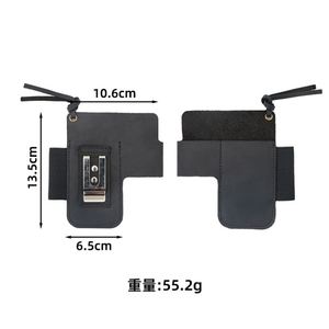 Genuine Leather Multitool Sheath with Belt <b>Clip</b> Portable Flashlight Holder Pen Holder EDC Belt Folding Knife Pocket Organizer - Product Image 4