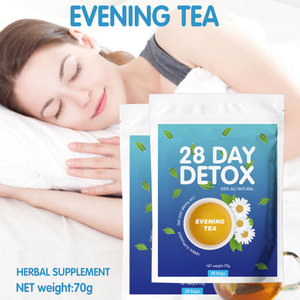 Té herbario desintoxicante de 28 días para la noche, con manzanilla natural, para un sueño reparador, blanqueamiento de la piel y bienestar, en bolsitas de té para mujeres. - Product Image 6