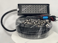 Câble audio multipaire professionnel à faible bruit 40 canaux avec connecteurs XLR et boîtier de scène pour performances live