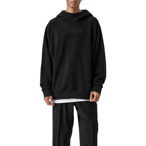 2025 logotipo personalizado de alta calidad Essentials Streetwear diseños de Sudadera con capucha de gran tamaño 300gsm peso pesado en blanco recortado Sudadera con capucha hombres - Product Image 2