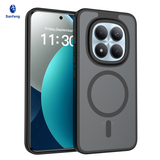 Factory Wholesale Matte Translucent Redmi Note 15 Pro+5G Case Luxury Soft Touch Custom Shockproof Magnetic Mobile Phone Case