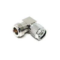 Adaptor Berlapis Nikel Sudut Kanan 90 Derajat N Female ke TNC Male Adapter Konektor Koaksial