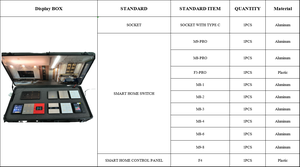 Caja de Demostración de Domótica Inteligente para el Hogar, con Panel de Control de Música de Fondo y Voz, Maleta de Muestra - Product Image 3