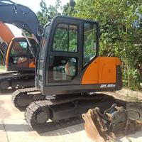 Mini-excavatrice sur chenilles multifonctionnelle de 8 tonnes de marque coréenne Develon DX60E DX75 DX80D pour la construction