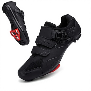 Fabricación de Calzado de Ciclismo Personalizado, MOQ Bajo, Diseño de <span class=keywords><strong>Zapatillas</strong></span> para Bicicleta de Interior con Tacos Delta, Proveedor de Calzado OEM ODM Profesional, Color Negro - Product Image 3