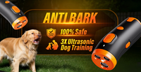 Neues Wasserdichtes Hunde-Bellabschreckungsgerät 3X Ultraschall Anti-Bell 23 FT Reichweite Sicheres Humanes Wiederaufladbares Hundetrainingsgerät