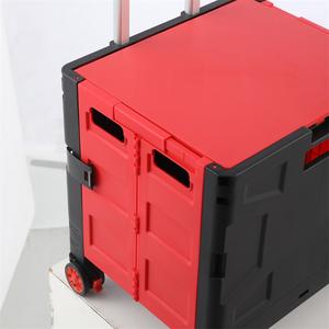 Meilleure vente caisse de rangement épicerie portable 2-en-1 pliable pliable écologique en plastique pliant panier - Product Image 6