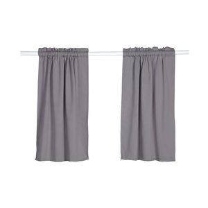 Yüksek gölgeleme perdeleri ısı koruma 2 paneller 3 geçiş Polyester karışımı perde odası kapı kısa tip toplantı odası için - Product Image 4