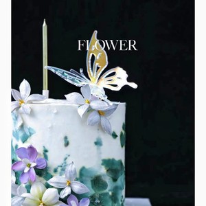 ของตกแต่งเค้กผีเสื้ออะคริลิค 3 มิติ สีรุ้ง สำหรับวันวาเลนไทน์ วันแม่ วันสตรี - Product Image 3