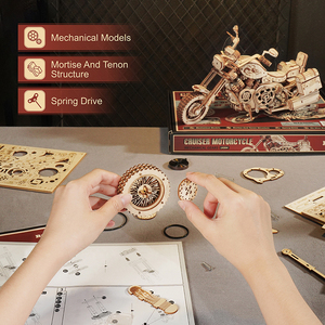 Certificato CPC Robotime Rokr adulti fai da te regalo artigianale in <span class=keywords><strong>legno</strong></span> LK504 modello Cruiser moto <span class=keywords><strong>3D</strong></span> <span class=keywords><strong>puzzle</strong></span> in <span class=keywords><strong>legno</strong></span> - Product Image 6