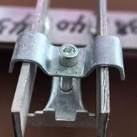 Clips de fixation pour grilles / Serre-grilles en acier / Solutions LNA / Clips rapides pour grilles en barres