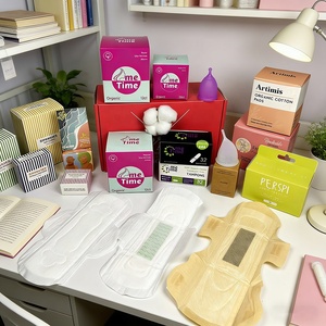 Article en livraison gratuite, vente en gros Alibaba, marque privée, serviettes hygiéniques écologiques, fines, absorbantes, pour femmes. - Product Image 4