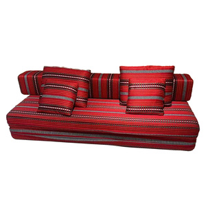 Divano Letto Pieghevole Vintage Etnico Jacquard per Piccoli Soggiorni, Stile Moderno Mid-Century - Product Image 2