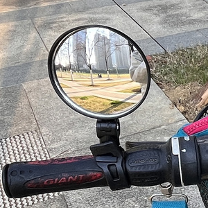 Universal Wide Angle Convex Mirror For Electric <b>Bicycles</b> Mountain Bikes Handlebar Installation Plastic Shell Aluminum <b>Frame</b> - Product Image 3