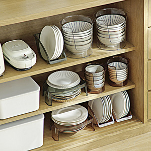 Kitchen <b>Dish</b> Rack Desktop Storage For Plates And Lids Multi Purpose No Installation Required - Product Image 3
