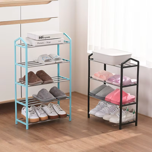 Factory Price Modern Shoe Rack 5 Tiers Organizer Simple Plastic Shoe Shelf Entrydoor Cheap Shoe Rack - Product Image 4
