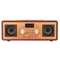 Altavoz inalámbrico con radio fm, altavoz con carcasa de madera auténtica, estilo lujoso, gran oferta, 2025BT