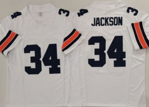 Jersey Kampus Jahitan Baru 2026 # 34 JACKSON Kaos Pabrik Berkualitas Tinggi Jersey Bisbol Kustom Logo Tim Kustom - Product Image 5