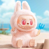 Authentique Pop Mart Labubu The Monsters Have a Set Macron V2 Figurine en vinyle et peluche Boîte mystère Jouets mignons et adorables Boîtes surprise