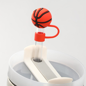 Tappo di copertura in paglia riutilizzabile antipolvere per <span class=keywords><strong>tazza</strong></span> Tumbler Silicone paglia Toppers punte in paglia coperture coperchi per accessori tazze Tumbler - Product Image 6