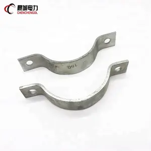 Galvanized pole clamp Hold Hoop Pole line fitting for overhead transmission line fitting
