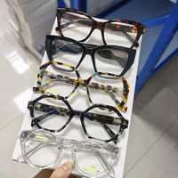 Montures de lunettes optiques en acétate épaisses et de grande taille, faites à la main, colorées, de haute qualité, en gros, vente chaude, prix abordable