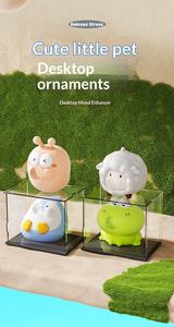 Jouet anti-stress à presser, souple, avec yeux qui sortent, en forme d'animal (vache, pingouin) - Product Image 2