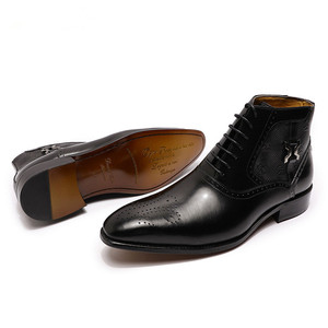<span class=keywords><strong>Bottes</strong></span> pour hommes de haute qualité Sh11126a, chaussures en <span class=keywords><strong>cuir</strong></span> pour hommes, <span class=keywords><strong>bottes</strong></span> courtes de style western <span class=keywords><strong>cowboy</strong></span> pour hommes 2025 - Product Image 4