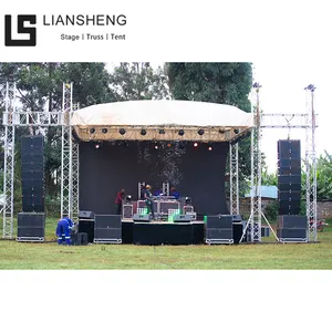 Evento di concerto all'aperto piattaforma di palco portatile in alluminio attrezzatura da palcoscenico struttura truss litedeck palco