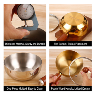 Single Handle Walnut Bowl Household Metal Snack Egg Noodle Salad <b>Pot</b> <b>for</b> Mixing <b>Pot</b> Dropshipping - Product Image 3