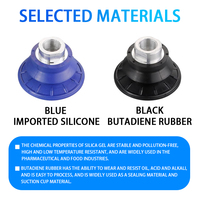 Alat Mesin Industri Vakum Cangkir Hisap Warna Biru atau Hitam, Cangkir Hisap Listrik SaB-22/30/40/50-125, Cangkir Hisap Dua Sisi, Robot EOAT Pick and Place Otomatis