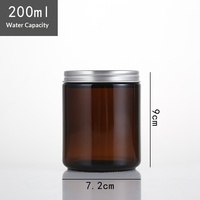 Bouteille en verre brun parfumée 50ml 60ml 100ml 120ml 150ml 250ml, pot à bougie vide, support à bougie givré, personnalisable
