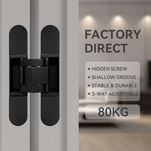Load Capacity 80kg Heavy Duty Concealed <strong>Hinge</strong> for Large Metal Security Doors Wooden Door <strong>Hinge</strong> L165 W30mm 3D hidden <strong>hinge</strong> - Product Image 3